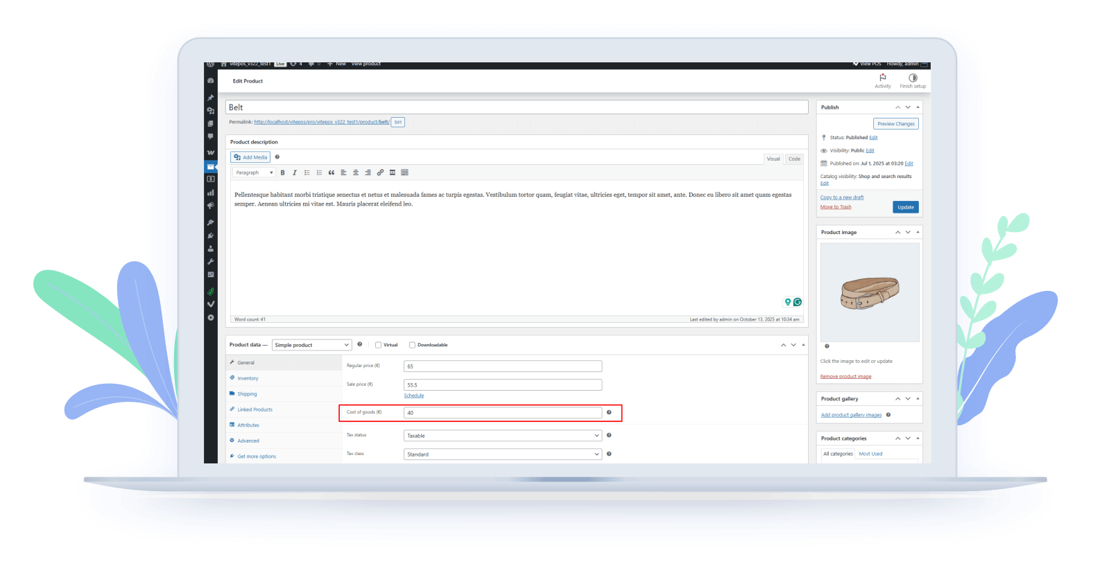 Woocommerce Cost Of Goods Integration