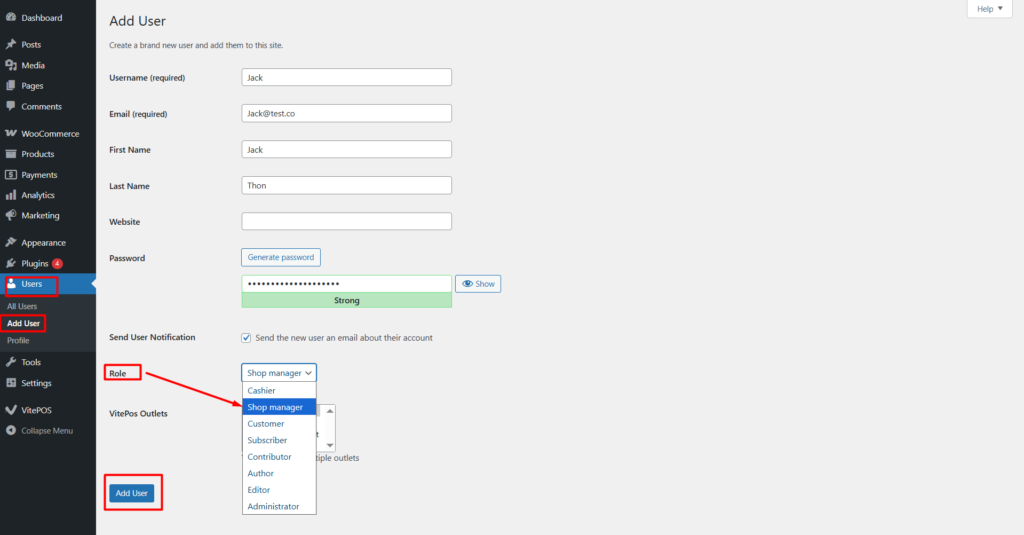 Import Role from WordPress
