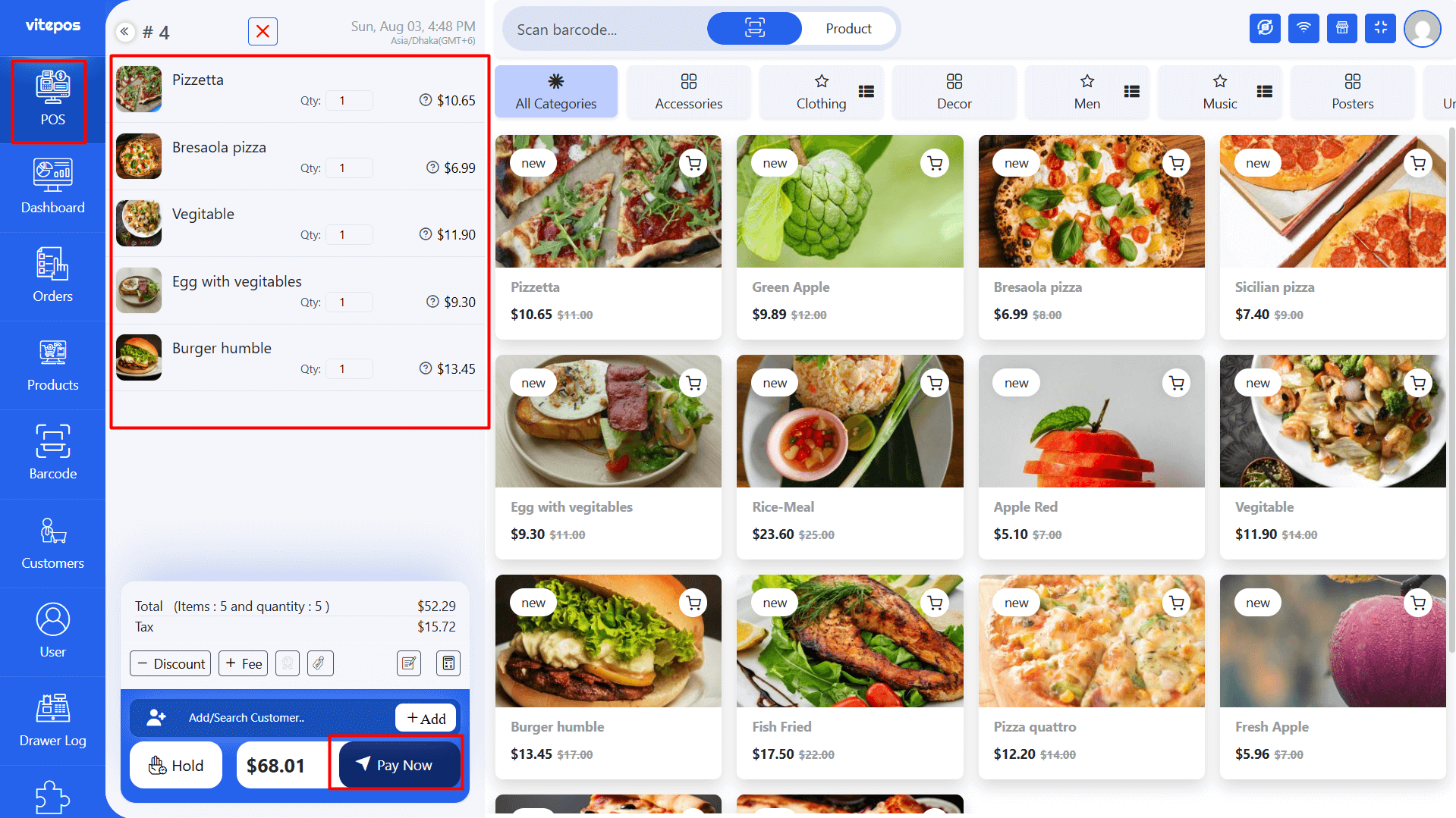 Restaurant Pay First Mode Setup - Vitepos