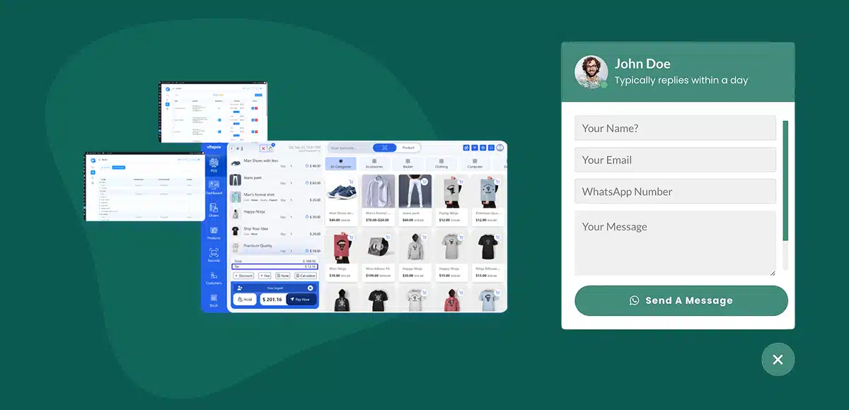 whatsapp customer support woocommerce pos